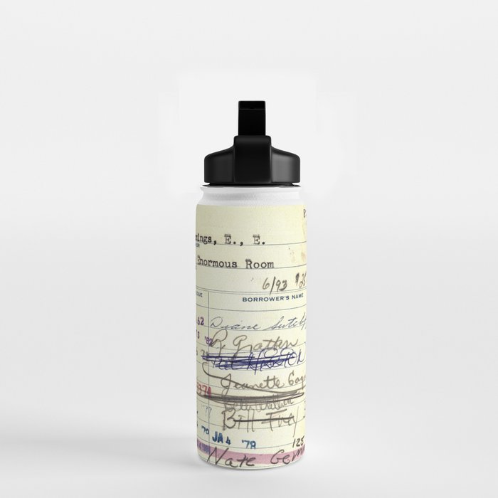 Library Card 828 The Enormous Room Water Bottle Gallery Image 2