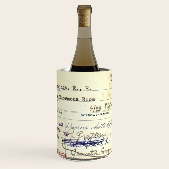 Library Card 828 The Enormous Room Wine Chiller Gallery Image 3