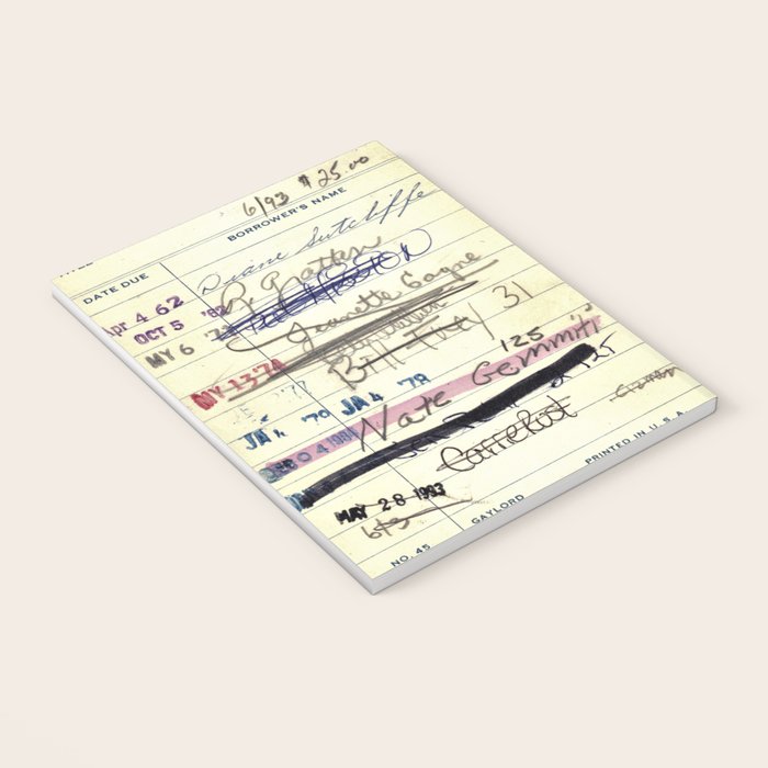 Library Card 828 The Enormous Room Notebook Gallery Image 3