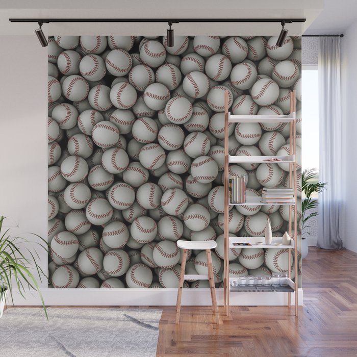 Baseballs Wall Mural Gallery Image 1