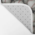 Baseballs Bath Mat Gallery Image 2