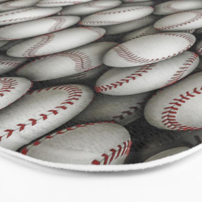 Baseballs Bath Mat Gallery Image 3