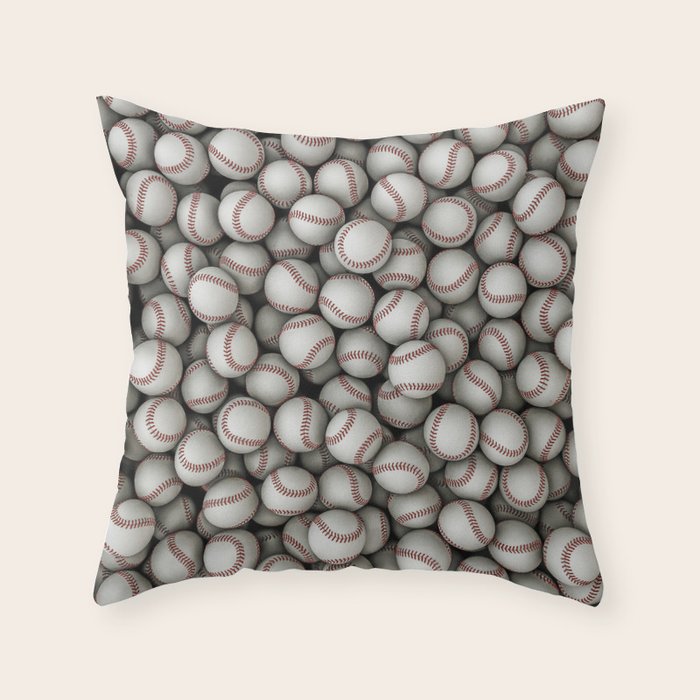 Baseballs Throw Pillow Gallery Image 1