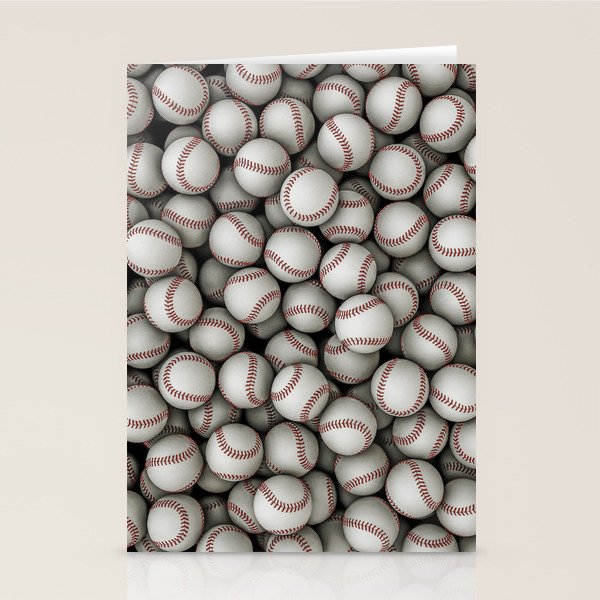 Baseballs Stationery Card Gallery Image 1