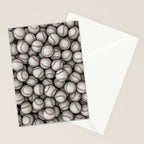Baseballs Stationery Card Gallery Image 2