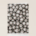Baseballs Stationery Card Gallery Image 2
