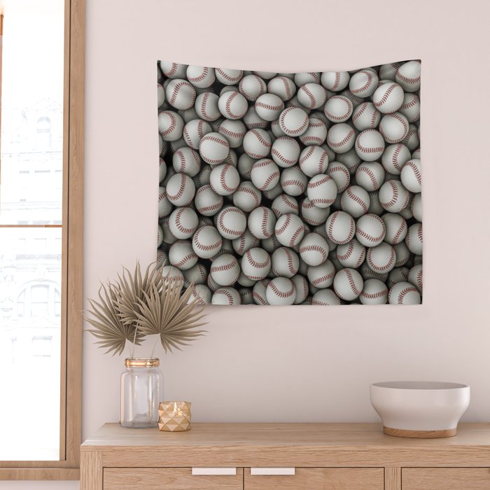 Baseballs Wall Tapestry Gallery Image 2