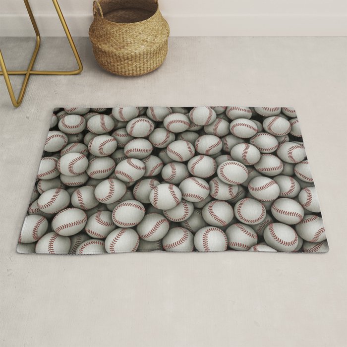 Baseballs Rug Gallery Image 1