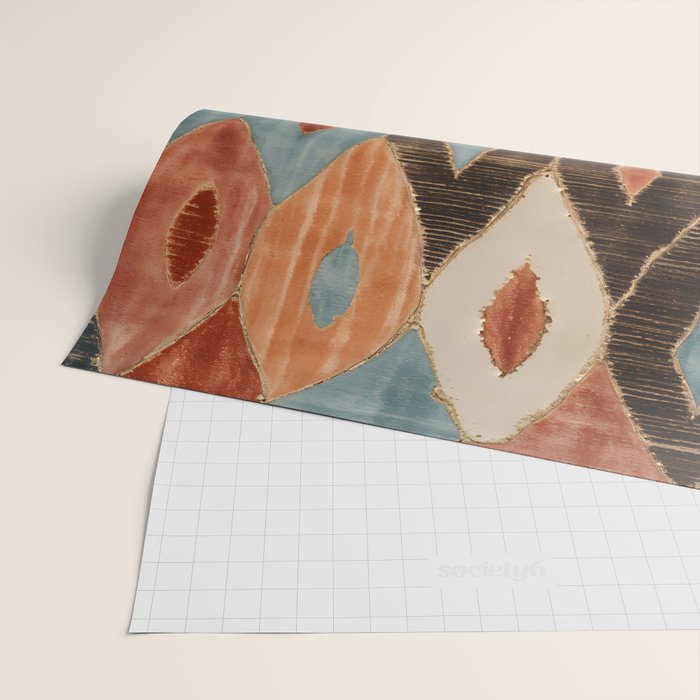Rustic Shabby Moroccan Weave Wrapping Paper Gallery Image 2