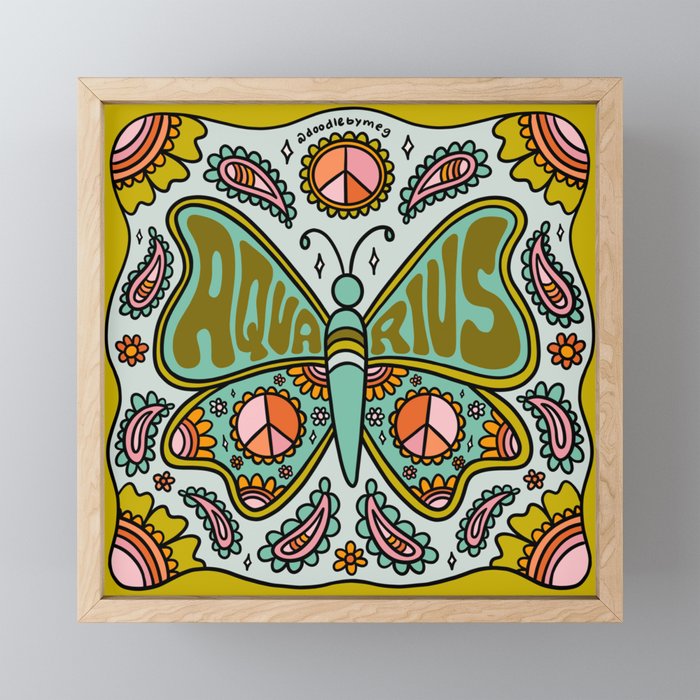 Aquarius Butterfly Mini Art Print Gallery Image 1