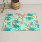 Birds Of Paradise Mint Rug Gallery Image 1