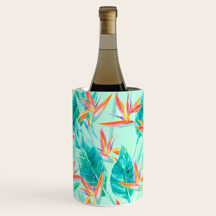 Birds Of Paradise Mint Wine Chiller Gallery Image 2