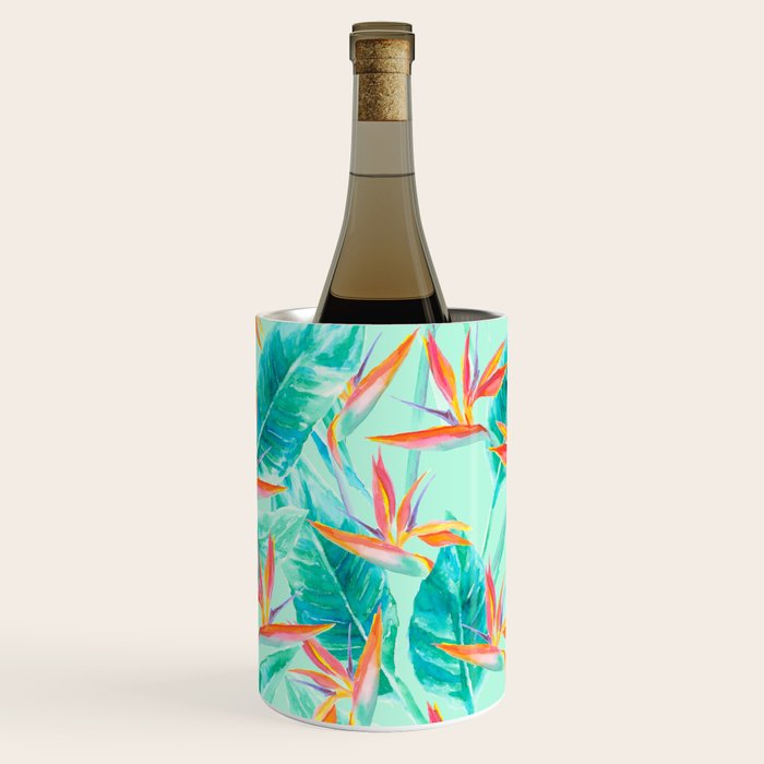 Birds Of Paradise Mint Wine Chiller Gallery Image 3