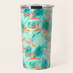 Birds Of Paradise Mint Travel Mug Gallery Image 1