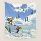 Pow Clouds Wall Tapestry Gallery Image 4