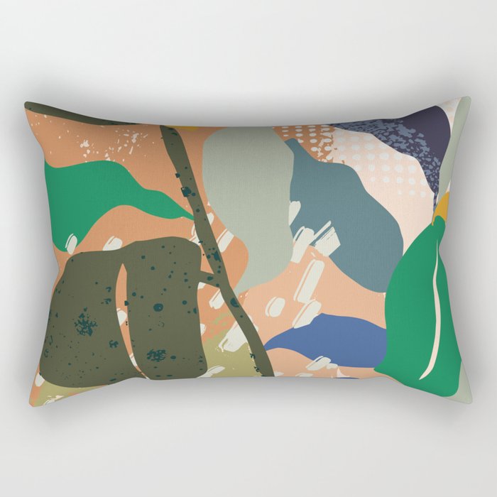 Abstract autumn branch close up  Rectangular Pillow Gallery Image 2