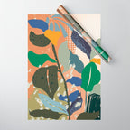 Abstract autumn branch close up  Wrapping Paper Gallery Image 1