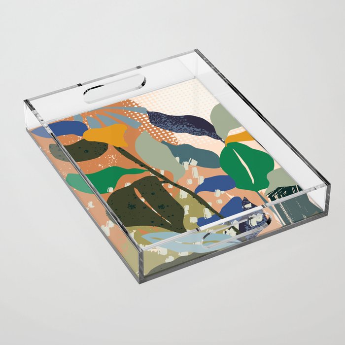 Abstract autumn branch close up  Acrylic Tray Gallery Image 1