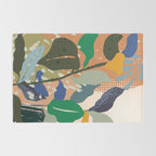 Abstract autumn branch close up  Rug Gallery Image 2