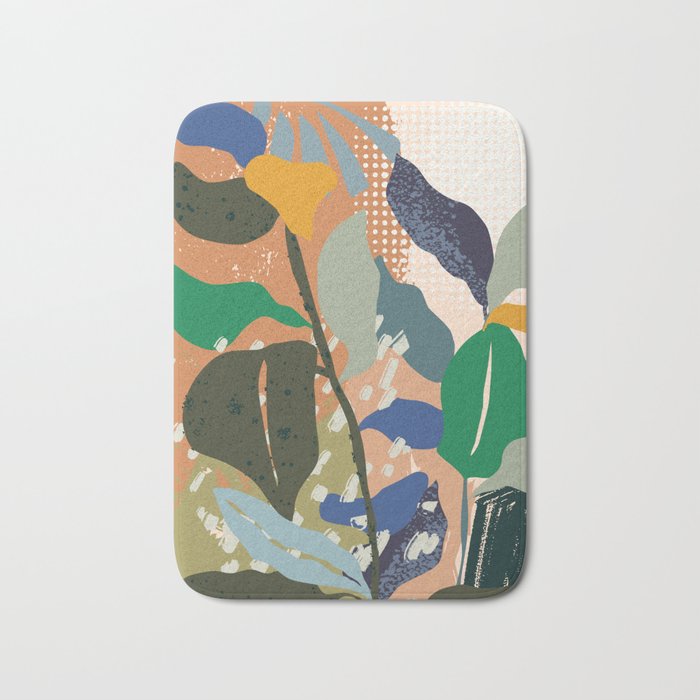 Abstract autumn branch close up  Bath Mat Gallery Image 1