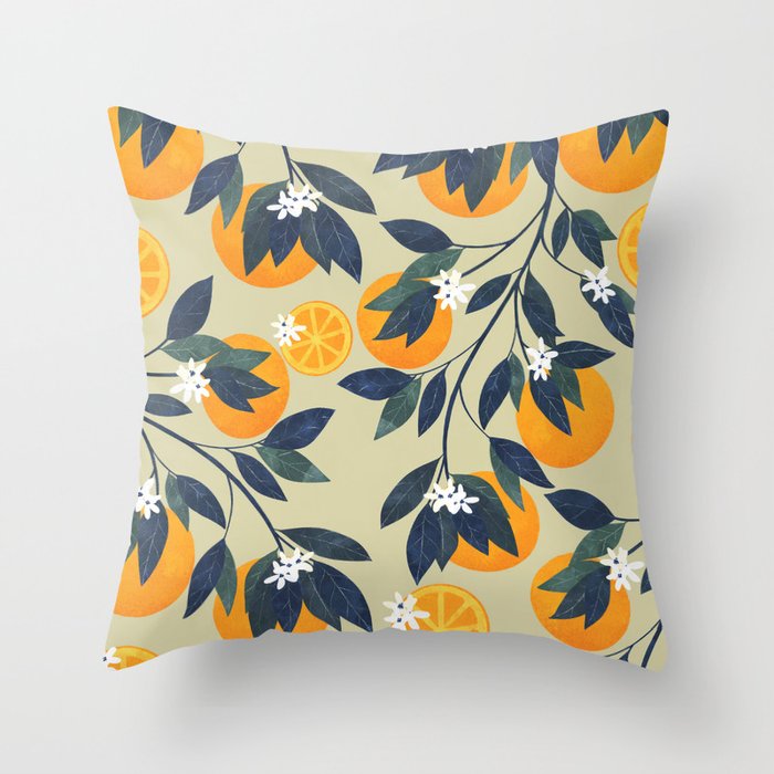 Fruit Market inspiration Valencia Throw Pillow Gallery Image 6