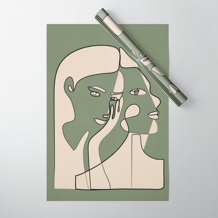 Abstract Faces 8 Wrapping Paper Gallery Image 1