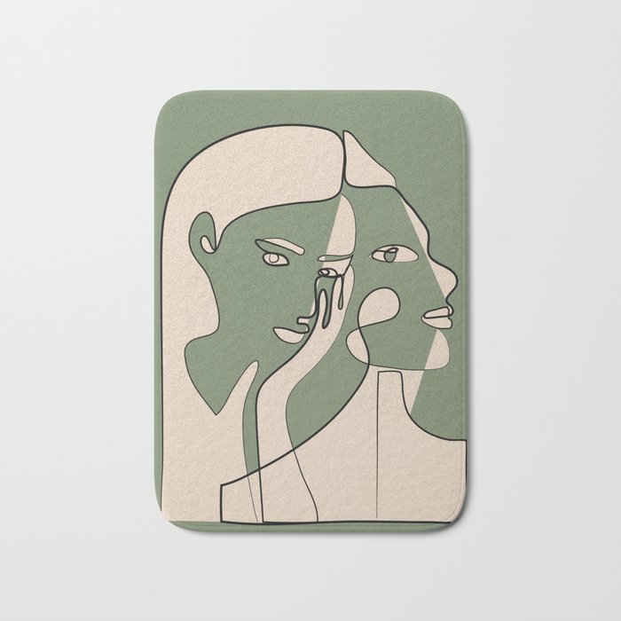 Abstract Faces 8 Bath Mat Gallery Image 1