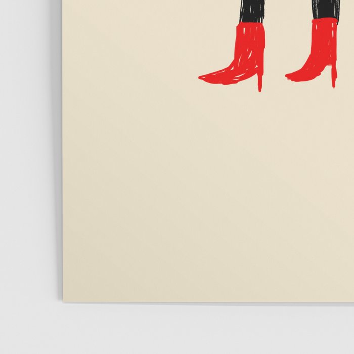 Black Cat in Red Boots Poster Gallery Image 3