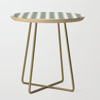 Clovers XXXVIII Dark Green Botanical Pattern Side Table Gallery Image 1