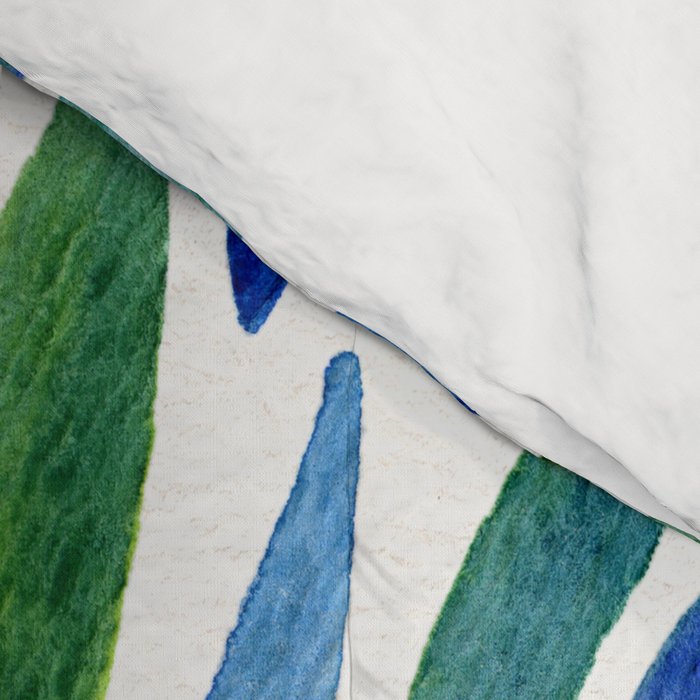 Watercolor Burst - Blue & Green Comforter Gallery Image 4