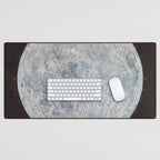 Vintage Lunar Moon Map, 1960s Desk Mat Gallery Image 1