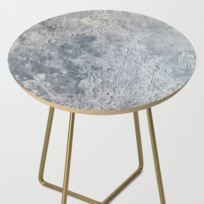Vintage Lunar Moon Map, 1960s Side Table Gallery Image 2