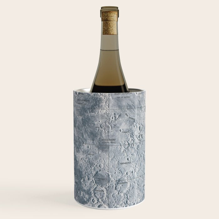 Vintage Lunar Moon Map, 1960s Wine Chiller Gallery Image 1
