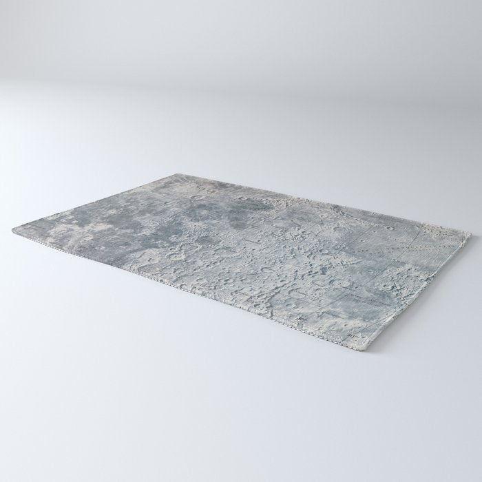 Vintage Lunar Moon Map, 1960s Rug Gallery Image 3