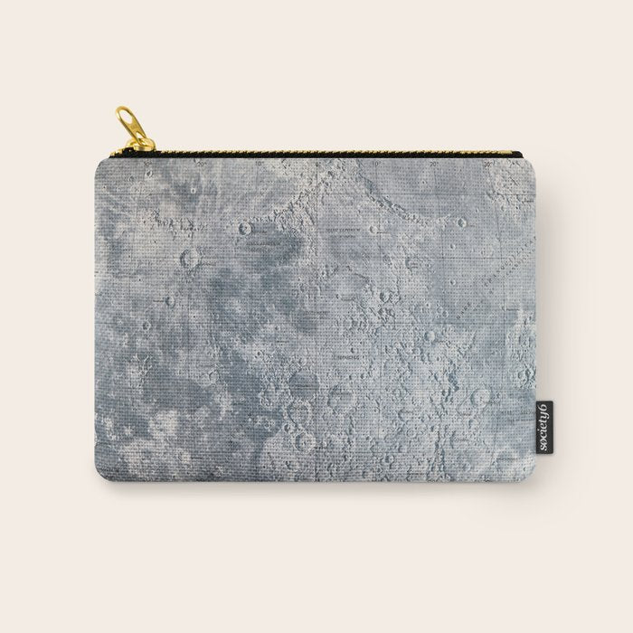 Vintage Lunar Moon Map, 1960s Carry All Pouch Gallery Image 1