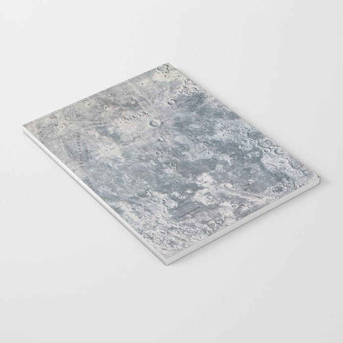Vintage Lunar Moon Map, 1960s Notebook Gallery Image 3
