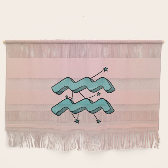 Aquarius Symbol Wall Hanging Gallery Image 1