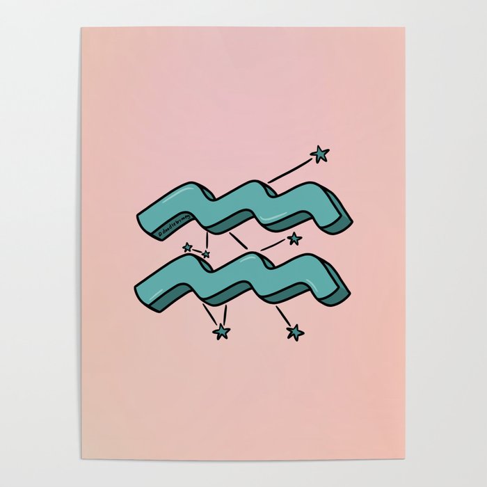 Aquarius Symbol Poster Gallery Image 4