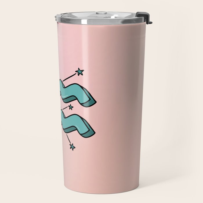 Aquarius Symbol Travel Mug Gallery Image 2