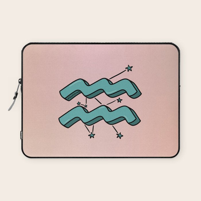 Aquarius Symbol Laptop Sleeve Gallery Image 1