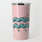 Aquarius Symbol Travel Mug Gallery Image 1