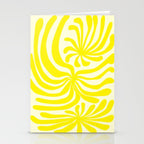 abstract blossom flower-yellow Stationery Card Gallery Image 2