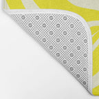 abstract blossom flower-yellow Bath Mat Gallery Image 2