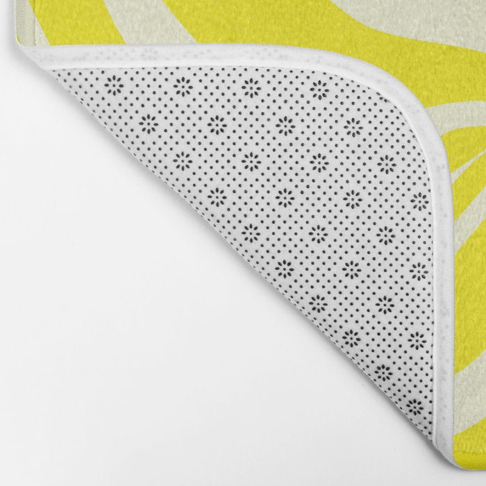 abstract blossom flower-yellow Bath Mat Gallery Image 2