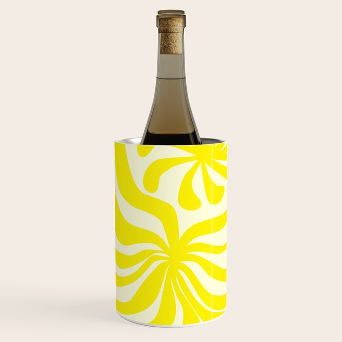 Abstract Blossom Flower-Yellow Wine Chiller