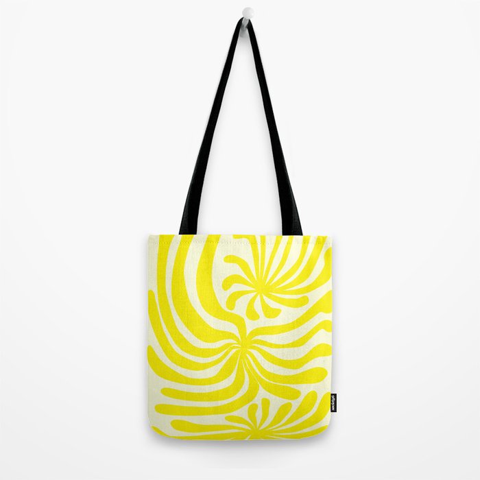 abstract blossom flower-yellow Tote Bag Gallery Image 2