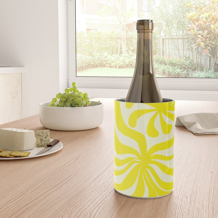 abstract blossom flower-yellow Wine Chiller Gallery Image 4