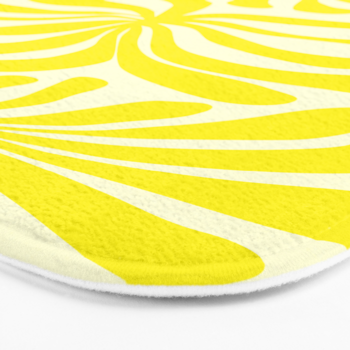 abstract blossom flower-yellow Bath Mat Gallery Image 3