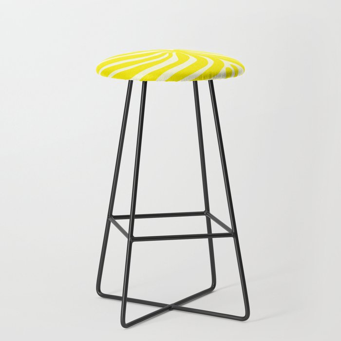 abstract blossom flower-yellow Stool Gallery Image 1
