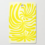 abstract blossom flower-yellow Cutting Board Gallery Image 1